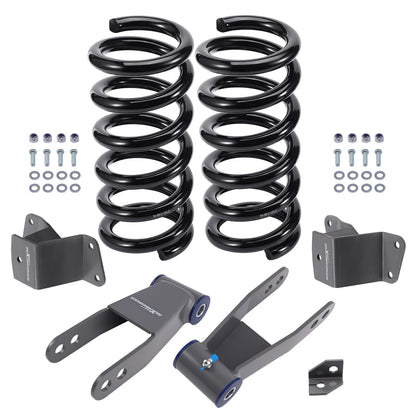 2" / 4" Drop Kit for Chevy GMC C1500 V8 (1988–1998) V37ZMG, Poly Bushing