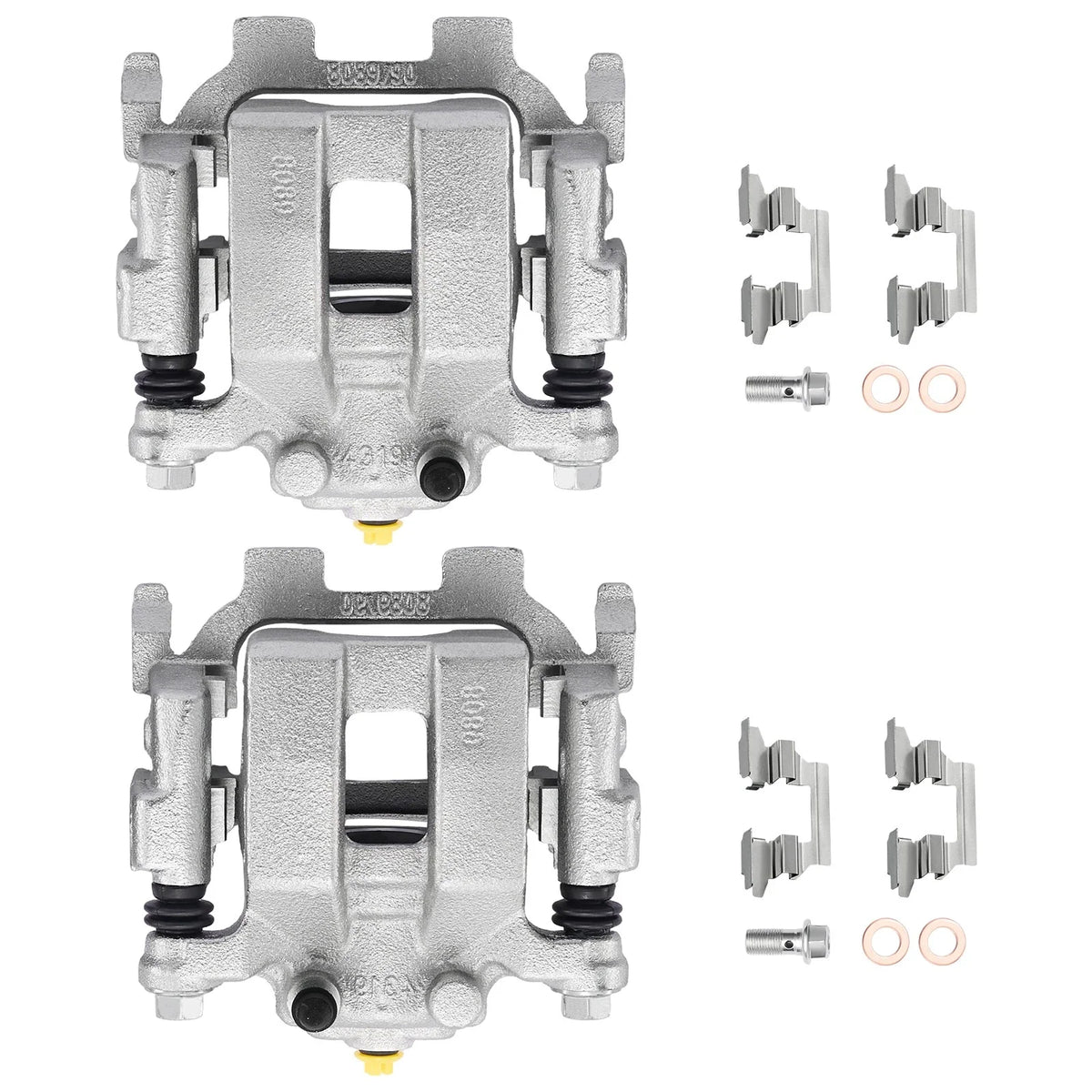 Set of 2 Rear Disc Brake Calipers with Bracket for Nissan Murano (2009–2023)