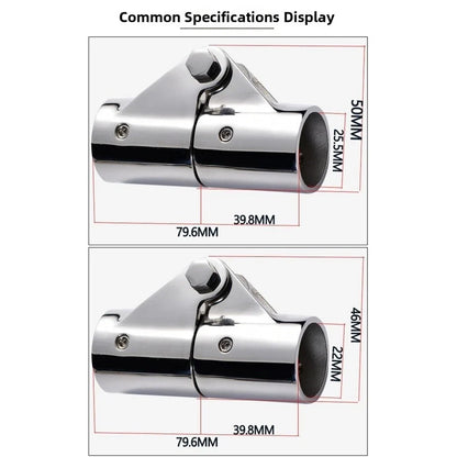 22mm Stainless Steel Boat Rail Connector for RV