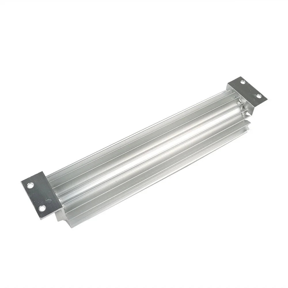 Dual Pass Aluminum Finned Transmission Oil Cooler for Universal Fitment (12")