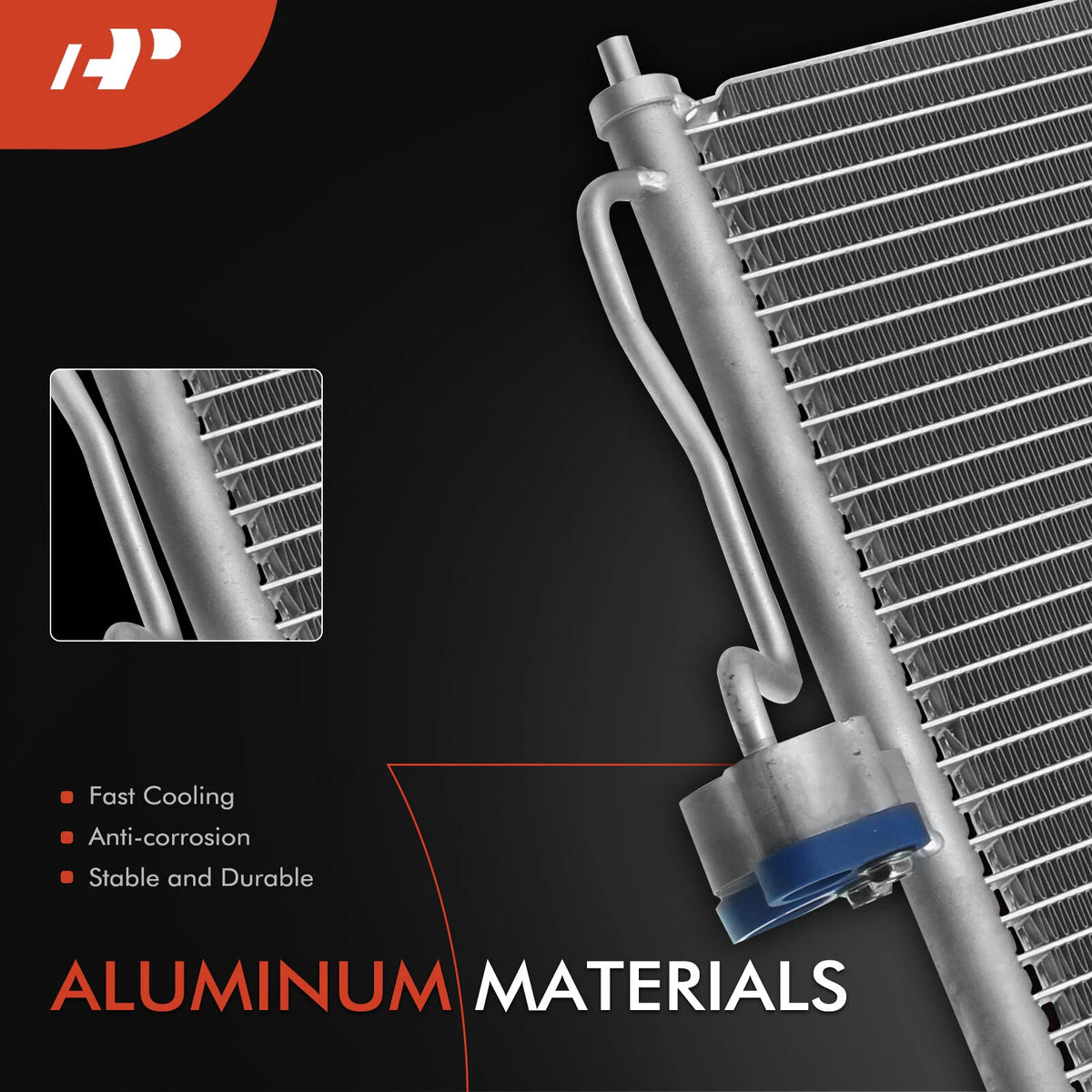 A/C Condenser with Receiver Drier for Hyundai Accent (2010–2017) 9760625500, 3116C, 3116