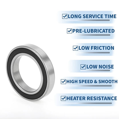 Deep Groove Ball Bearing 6013DDU for Scooter Skateboard (P0 65x100x18mm)