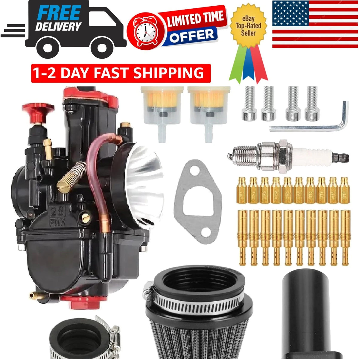 30MM Carburetor for Predator 196cc 212cc 5.5hp 6.5hp