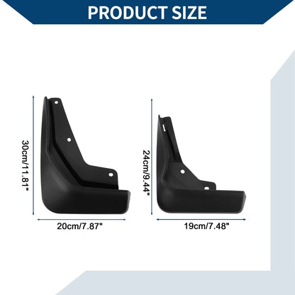 Set of 4 Mud Flaps Splash Guards for Mercedes-Benz CLA (2020–2023)