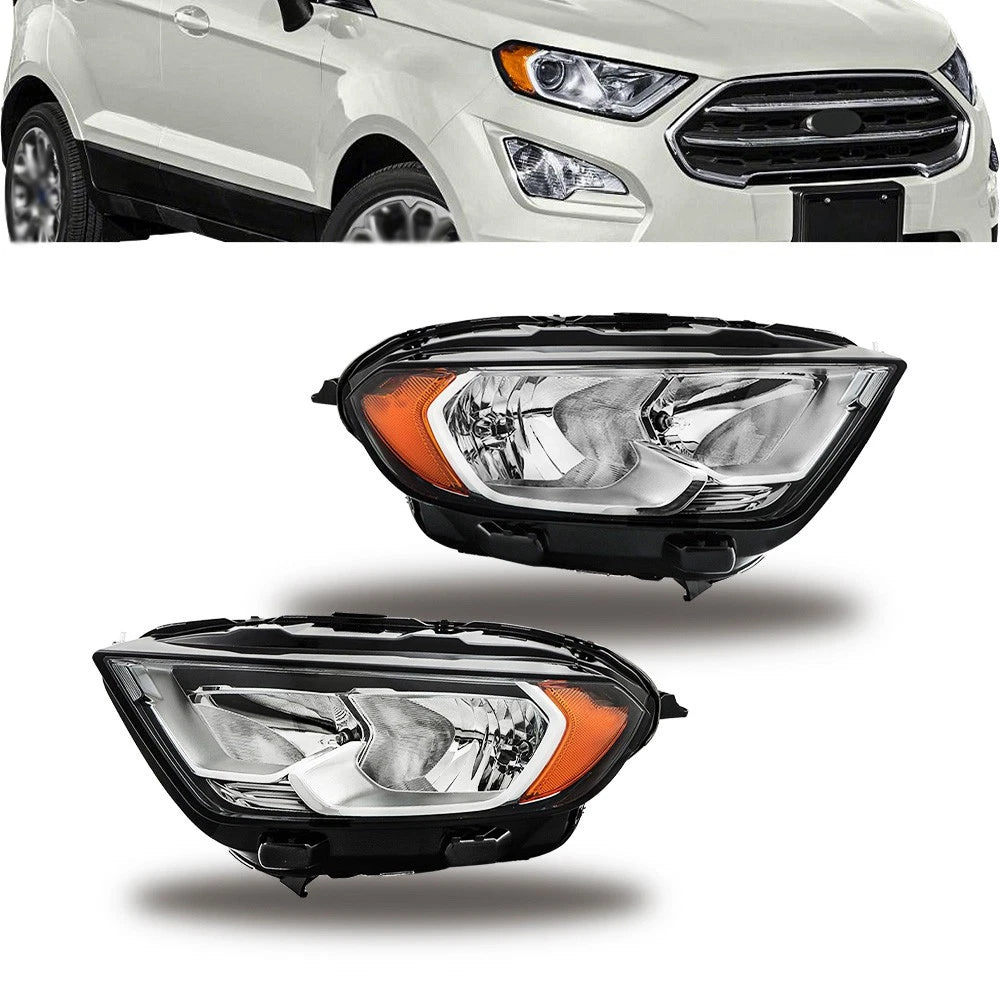 Set of 2 Halogen Headlights for Ford EcoSport (2018–2022) 1KPFD1904K18