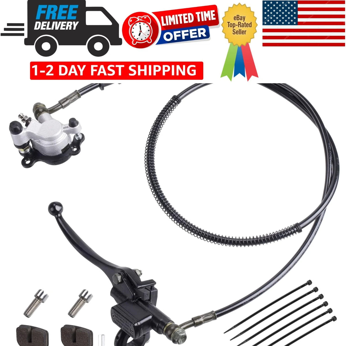 Hydraulic Brake Caliper Kit for Mini Bike