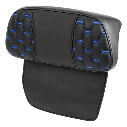 Razor Chopped Trunk Backrest Pad for Harley Road Glide (2014–2023) Black Blue