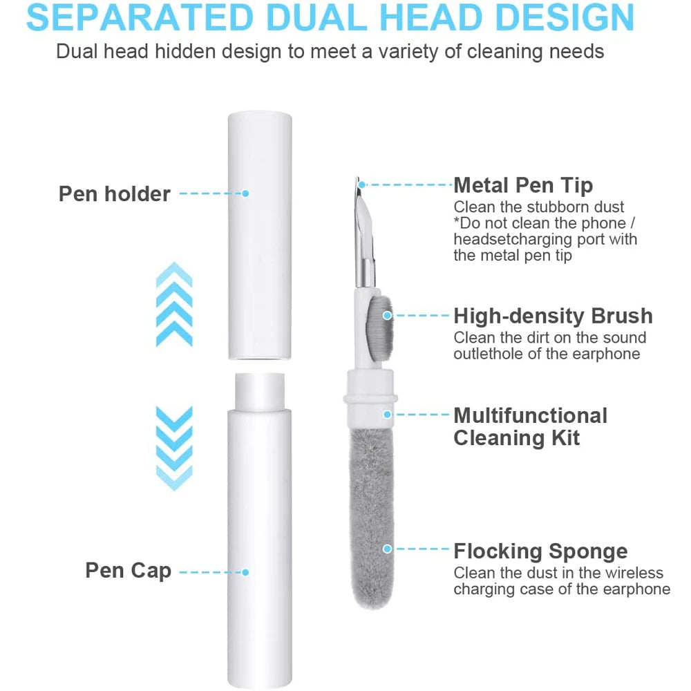 Cleaning Pen for AirPods Pro 1 2 (Earphones Cleaner Kit, Soft Brush)