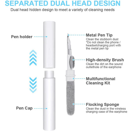 Cleaning Pen for AirPods Pro 1 2 (Earphones Cleaner Kit, Soft Brush)