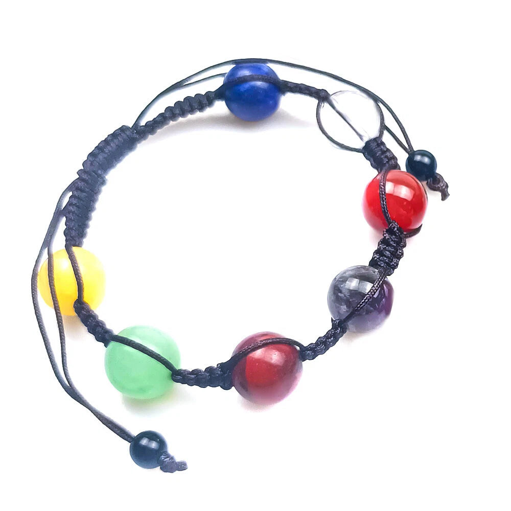 Set of 7 Chakra Tumbling Stones for Meditation and Healing