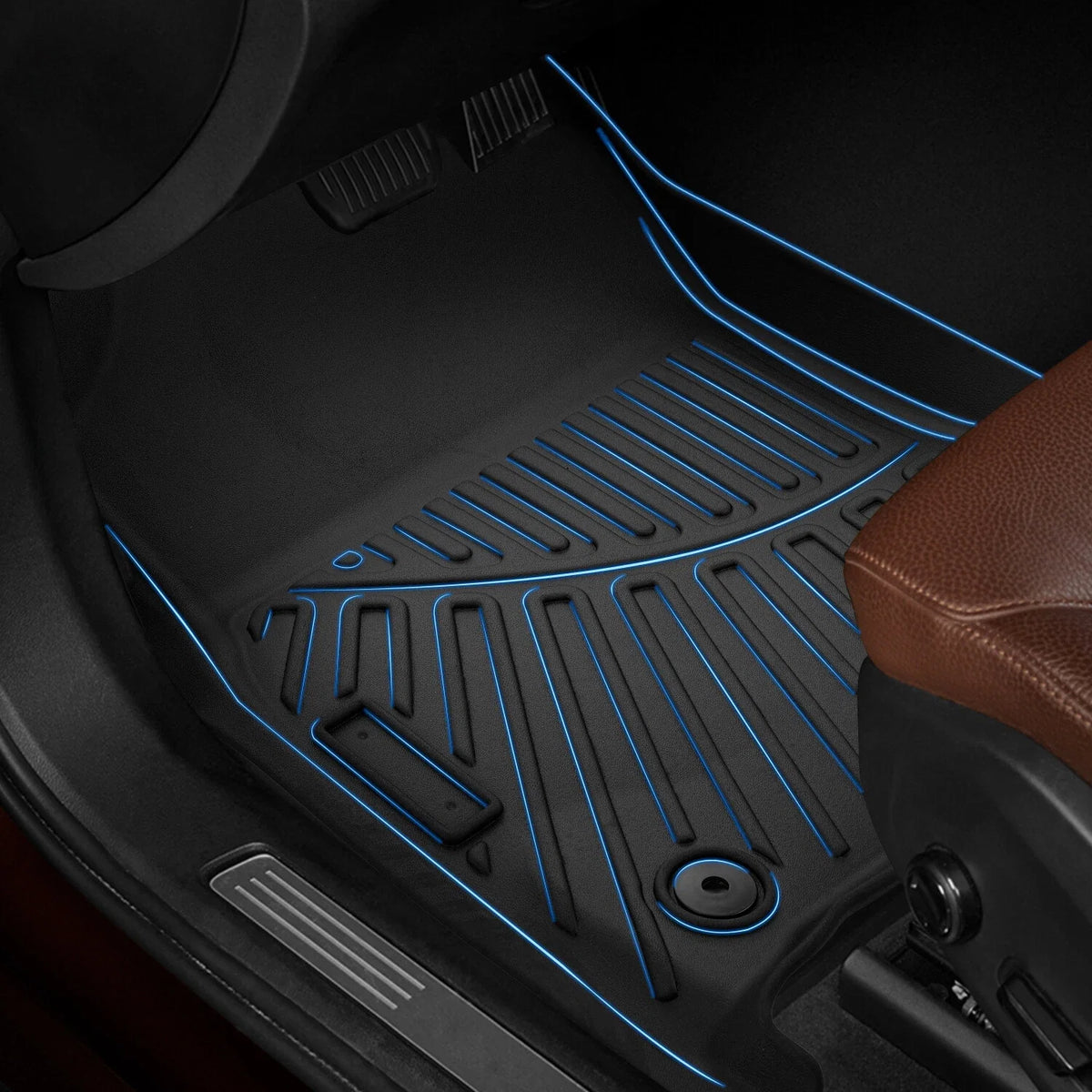 All Weather TPE Floor Mats for Dodge Ram 2500 3500 Crew Cab (2019–2024)