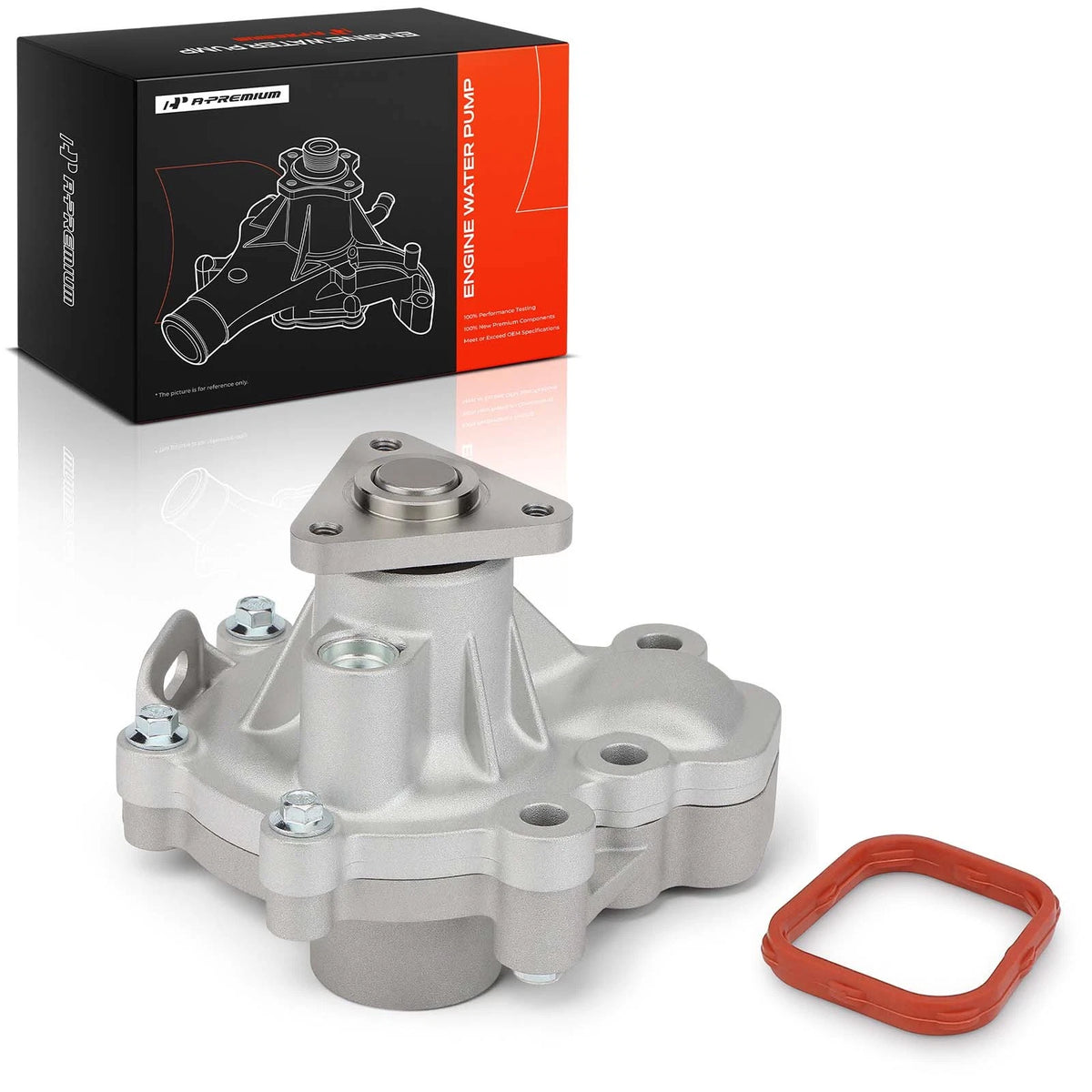 Water Pump w/ Gasket for Mazda CX-5 (2013–2018), CX-3 (2012–2018), CX-6 (2014–2017), CX-9, Known Part Numbers: PE0115010B, PEDD15010, 145-2530