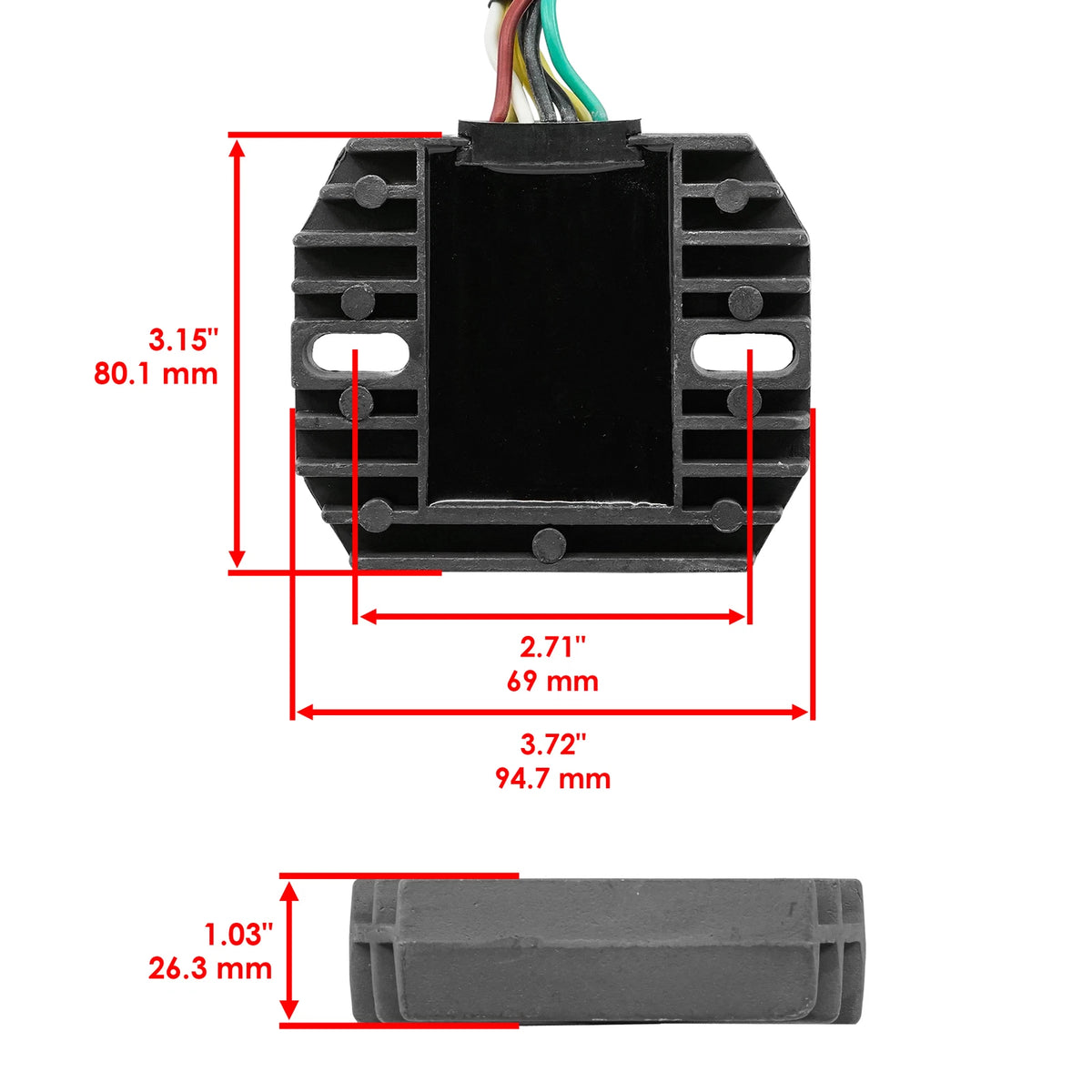 Rectifier Regulator for Honda CBX1000 (1979–1982) VR4986RR109HS, 31600MA6000