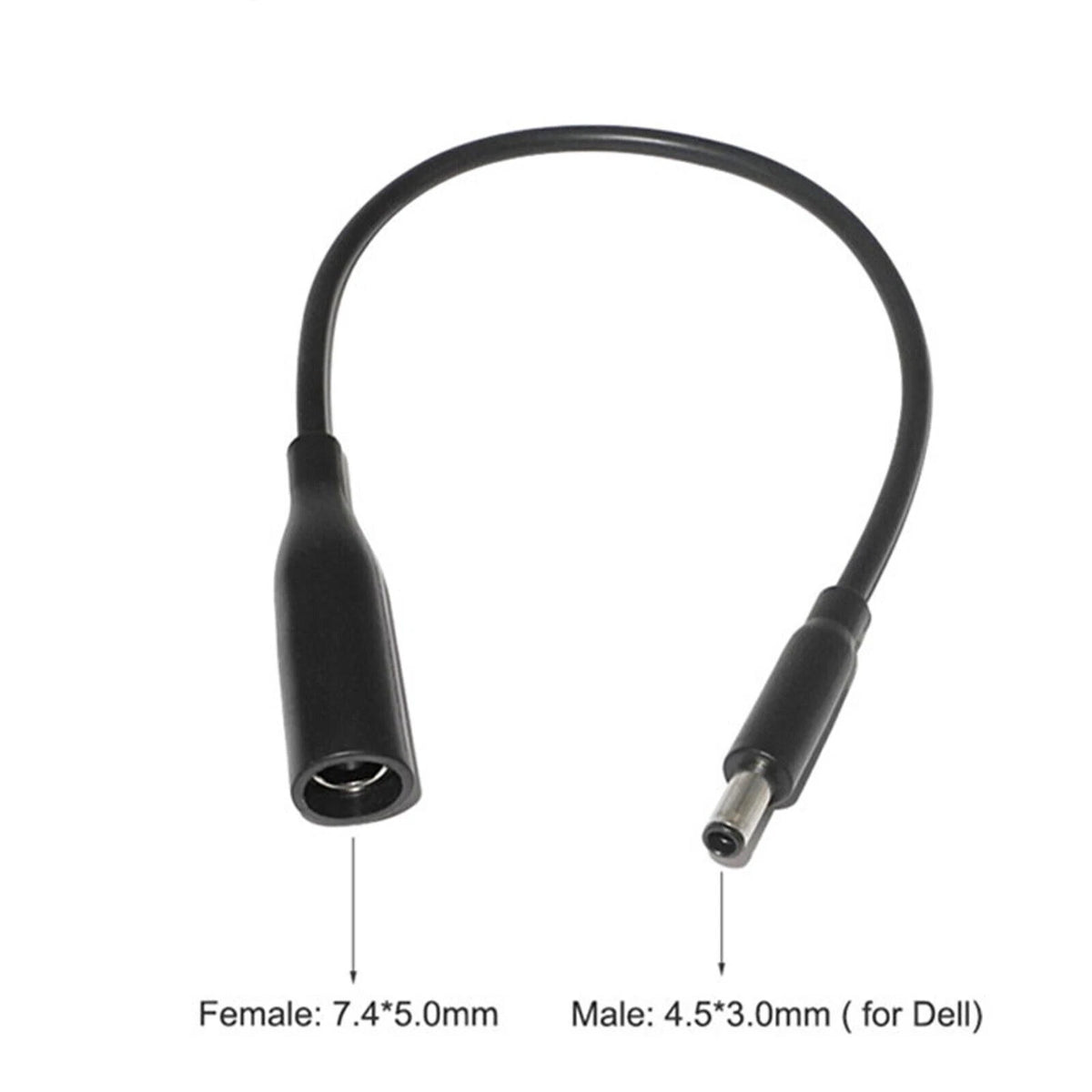 10X Power Charger Adapter Cable 7.4mm to 4.5mm for Dell Small Tips