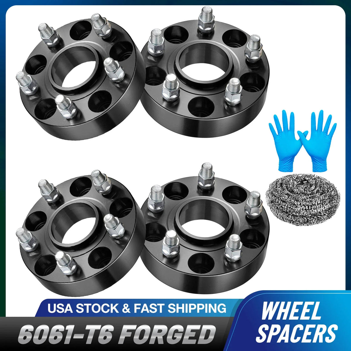 Set of 4 Hubcentric 1.25" Wheel Spacers for Jeep Gladiator (2019–2023)