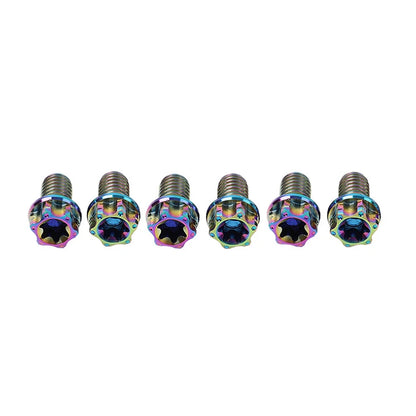 6pcs M8x40mm Titanium Torx Head Flange Bolts for Motorcycle Bike
