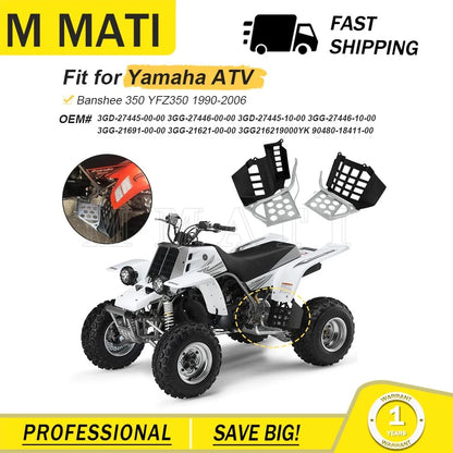 Heel Guards Footrest Set for Yamaha Banshee YFZ350 (1990–2006)