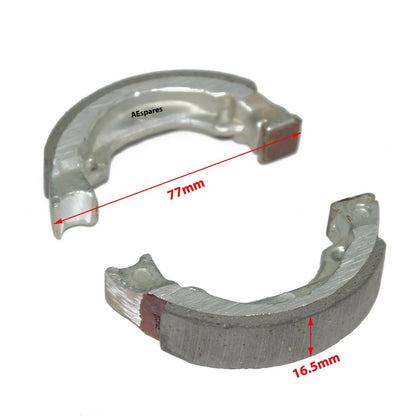 Set of 4 Front Wheel Brake Shoe Pads for Luna TFR Moped Models
