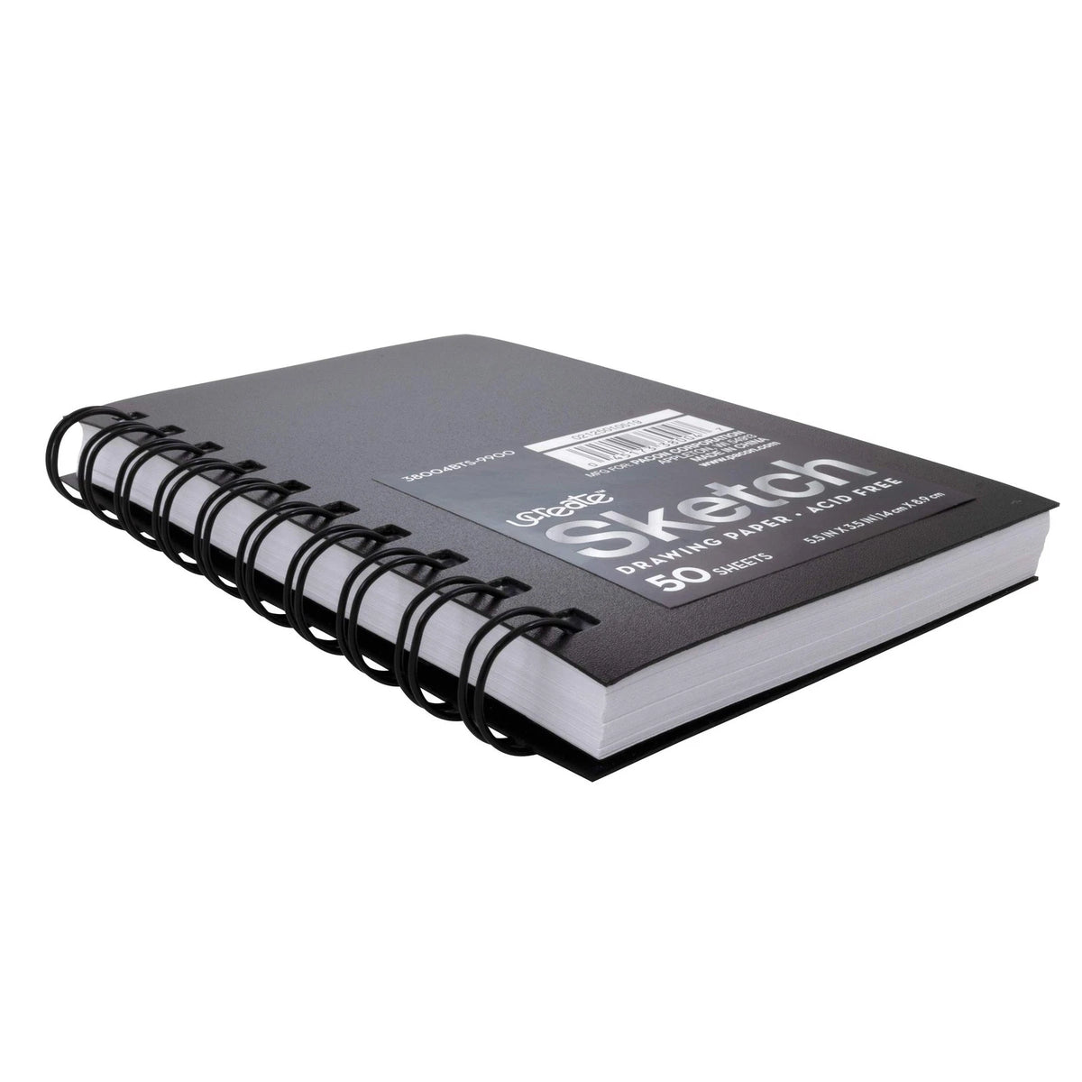 Set of 6 Mini Poly Cover Sketch Books 5.5" x 3.5" 50 Sheets
