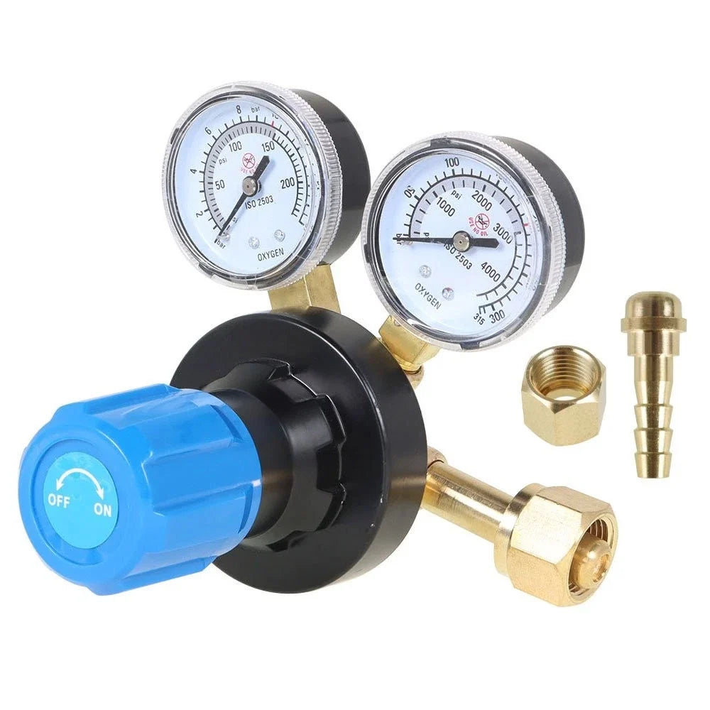 Oxygen Regulator Welding Gas Gauges for CGA540 (Max Inlet Pressure 3000 psi)