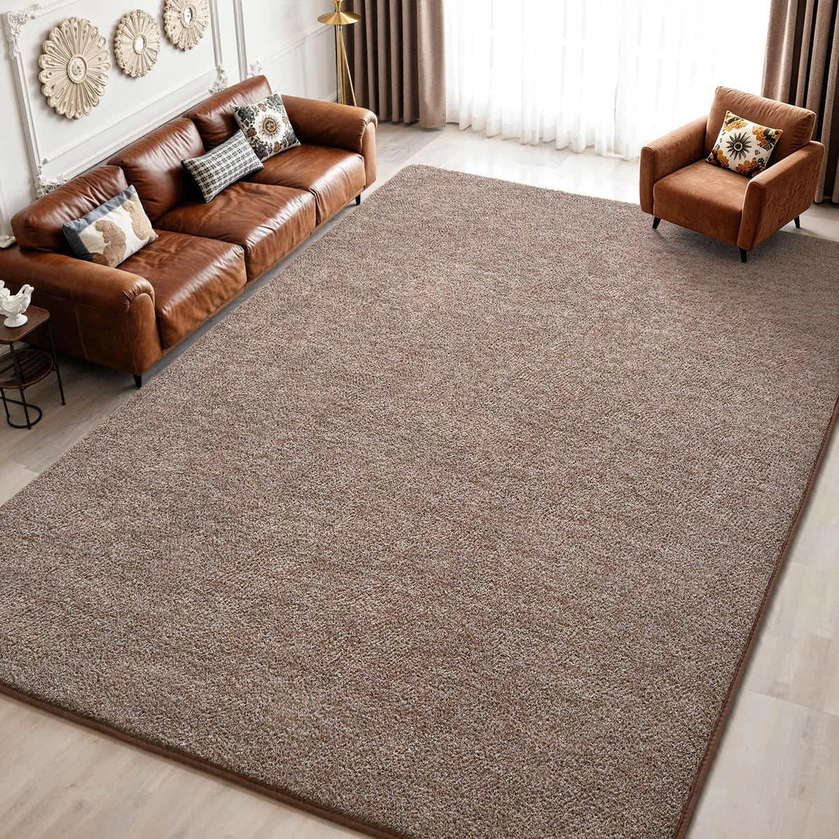 4x6 Memory Foam Area Rug for Living Room