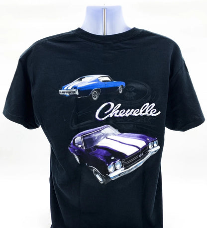 Chevy Chevelle SS T Shirt Black OEM Style for Chevrolet Chevelle (1970–1971)