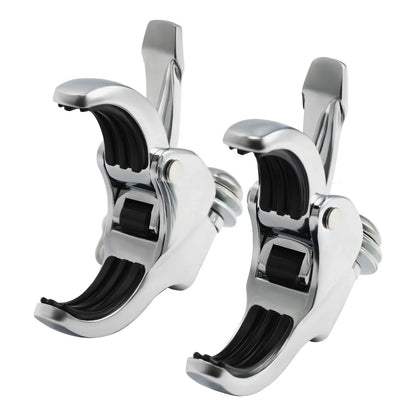 Set of 4 Windshield Clamps for Harley Fat Street Bob FXLR (2018–2025) Chrome