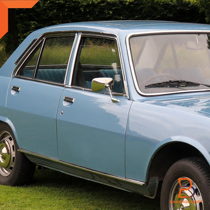 Chrome Fender Door Wing Side Mirrors  for Peugeot 504 (1968-1983)
