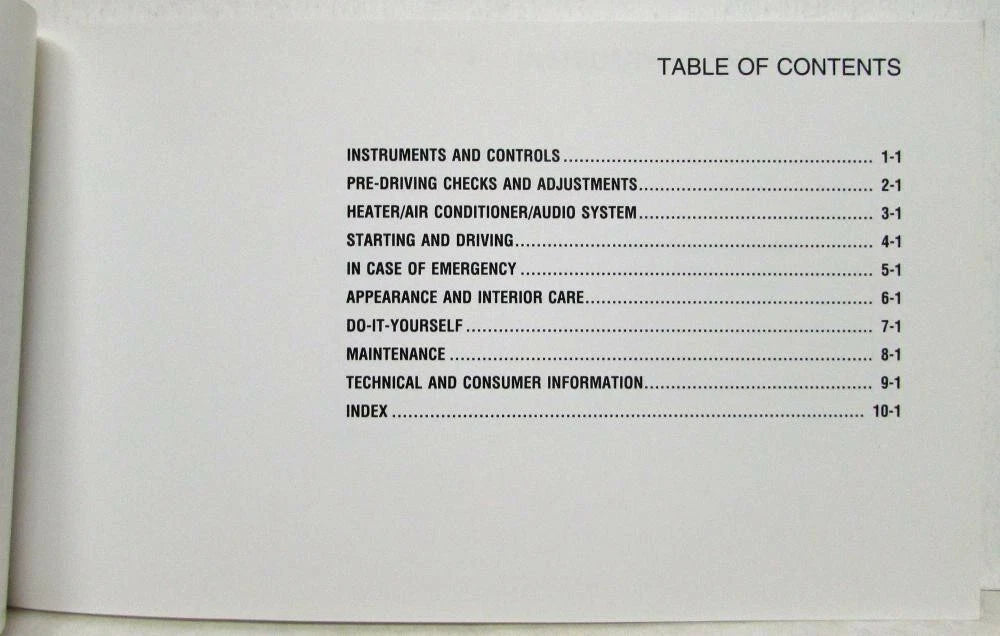Owners Manual for Infiniti Q45 (1996)