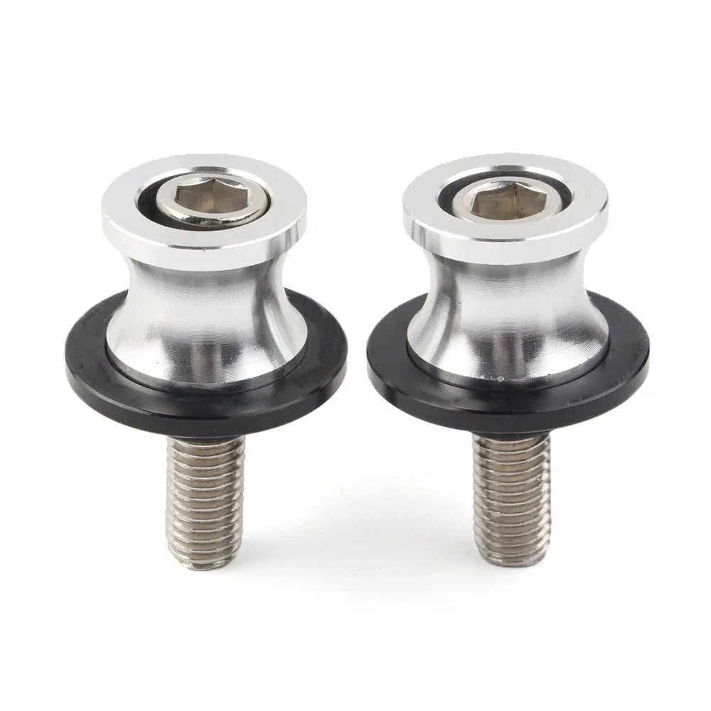 Swingarm Slider Stand Screws 10MM for Kawasaki ZX6R (1998–2011) Silver CNC