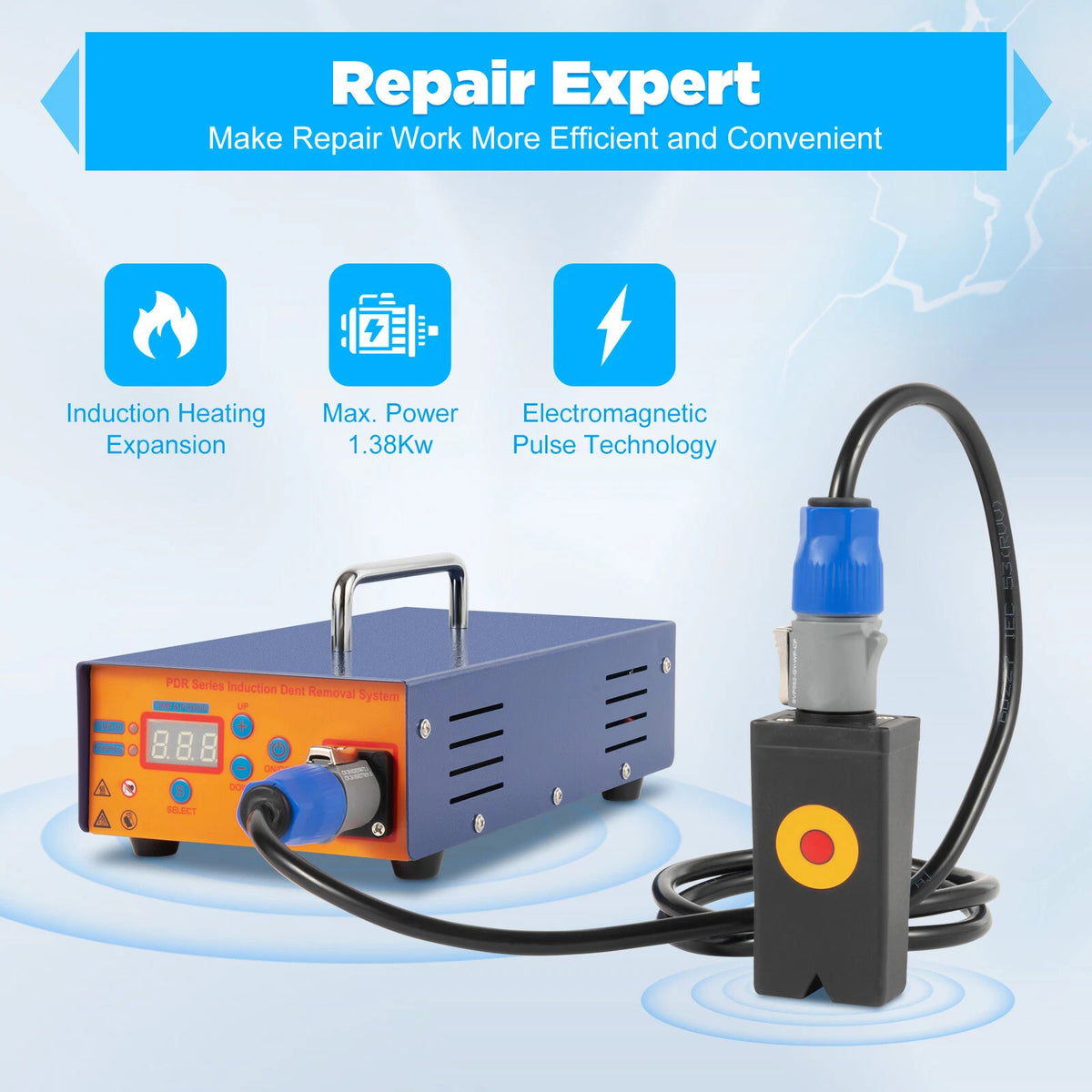 Induction Heat Dent Repair Tool for Automotive Body Repair (110V)