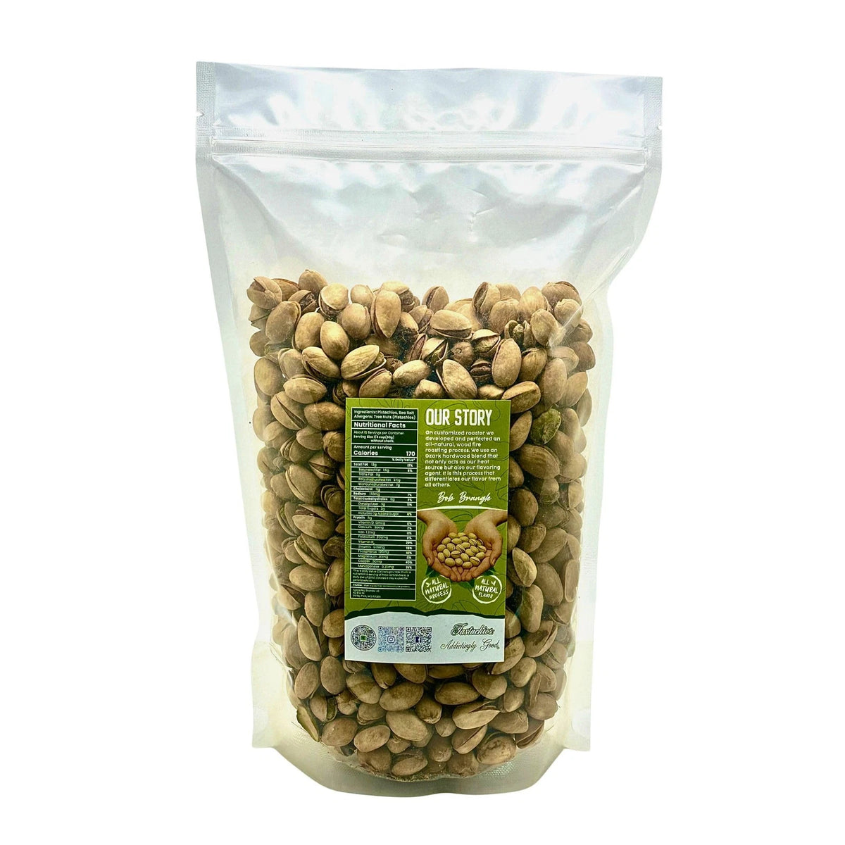 2LB Bag of Wood Fire Roasted Pistachios - Original Flavor