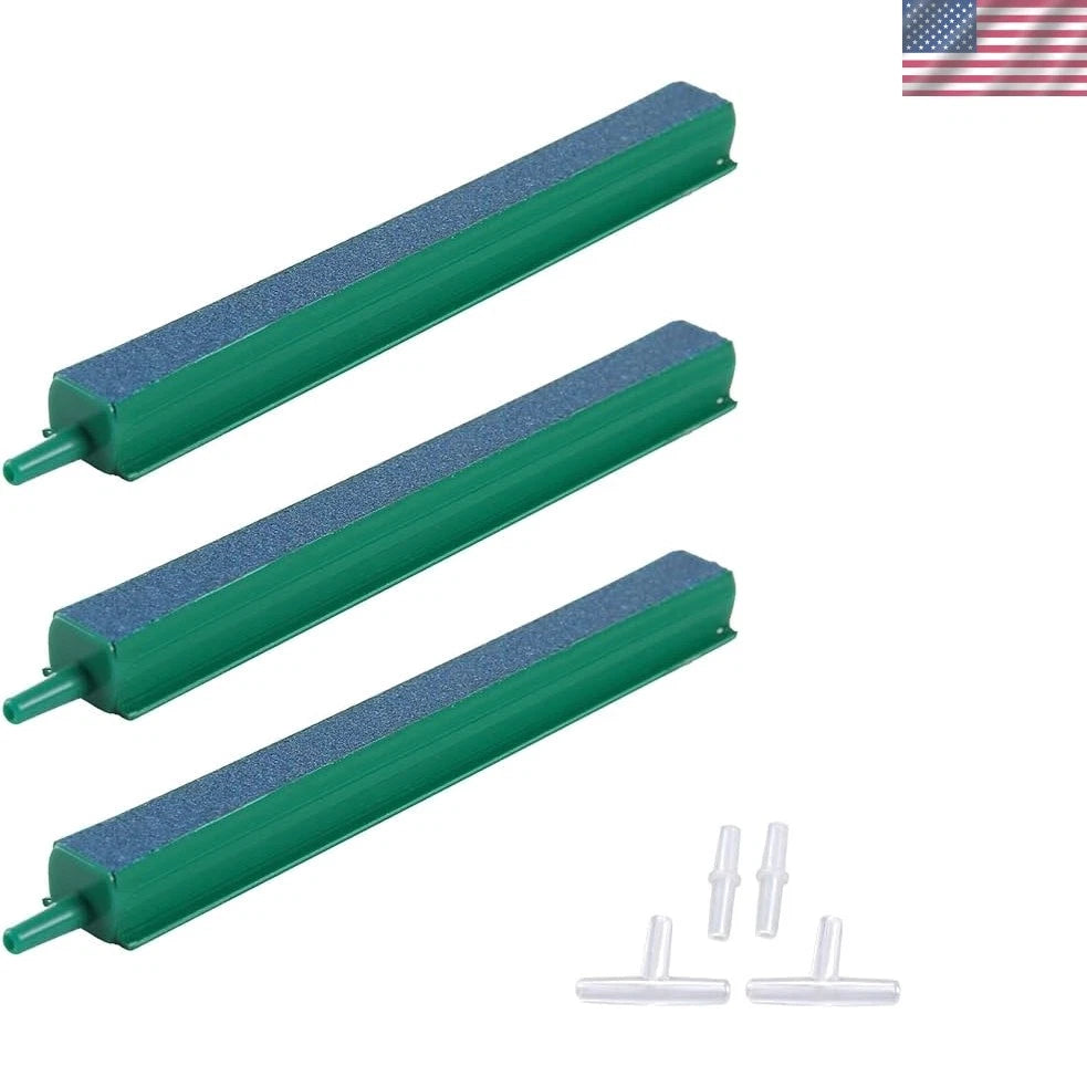 3-Piece Airstone Set for Fish Tanks - Durable 6 Inch