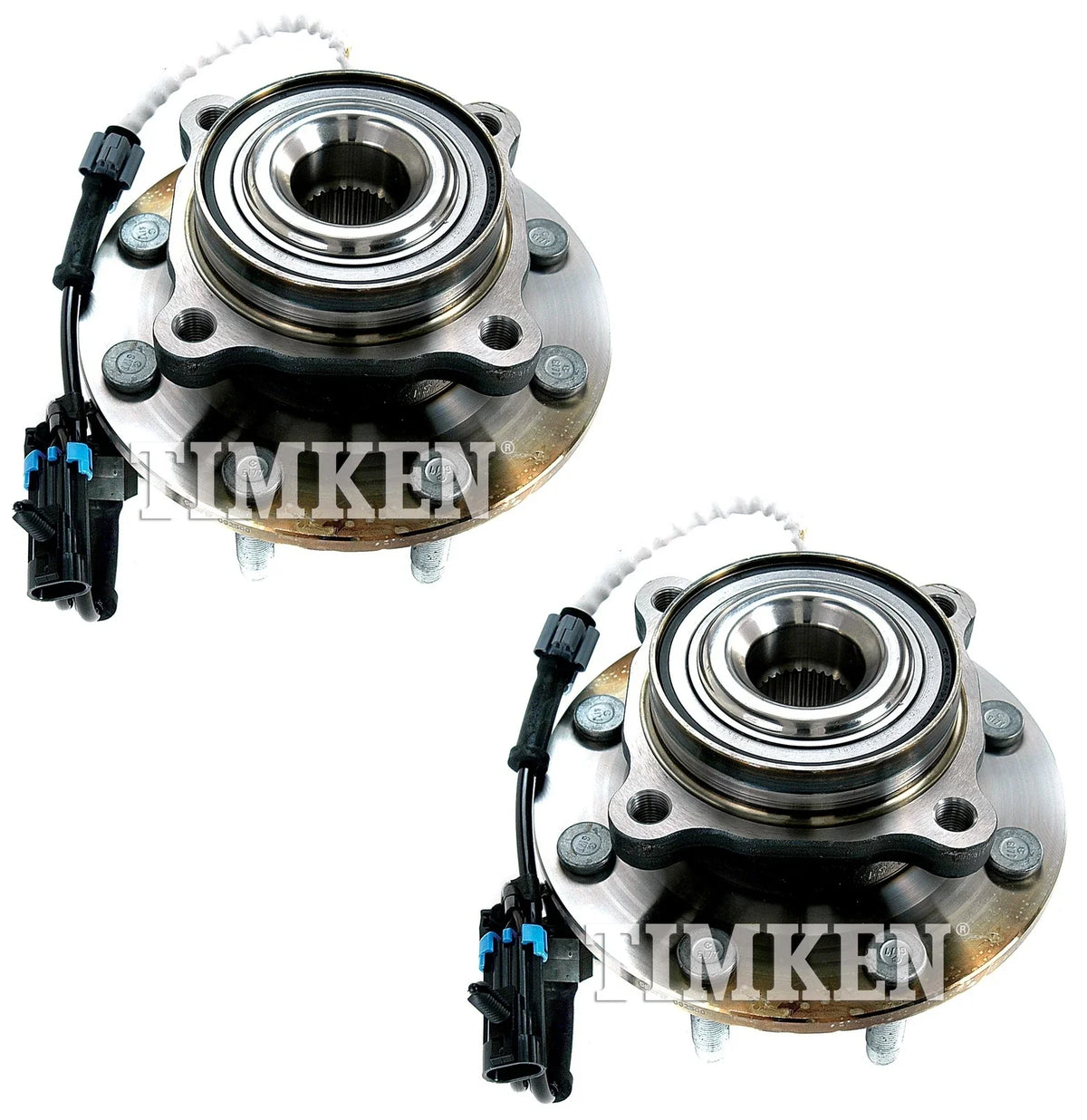 Set of 2 Timken Front Wheel Bearing and Hub Kits for Chevrolet GMC Hummer (4WD)