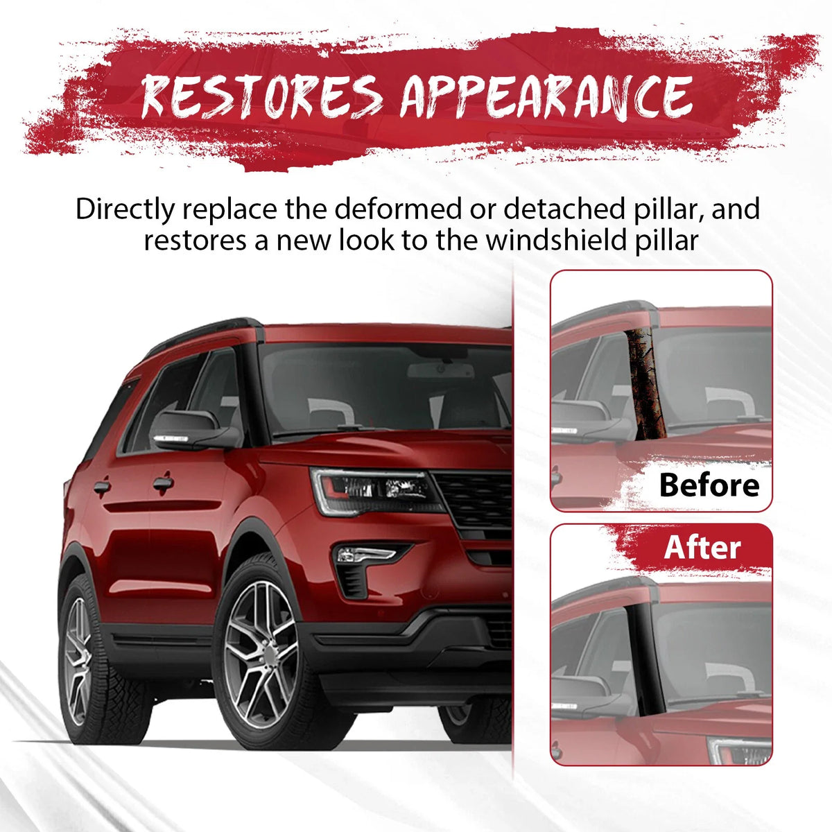 Right Side Windshield A-Pillar Molding Trim for Ford Explorer (2011–2019)