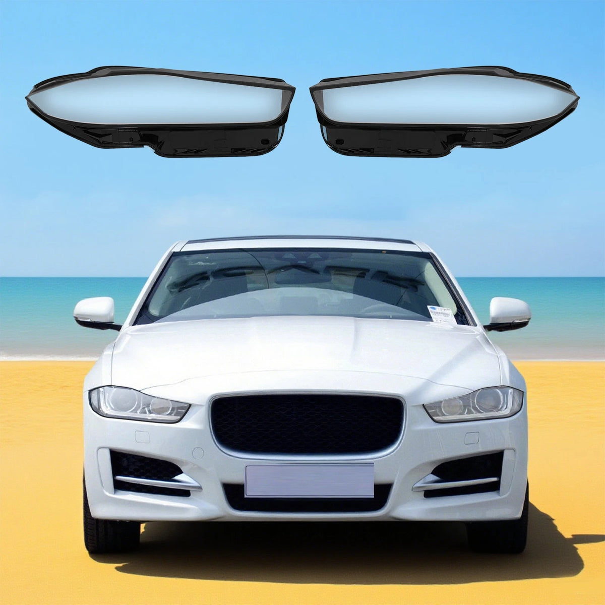 Headlight Lens Cover Set for Jaguar XE (2016–2019)
