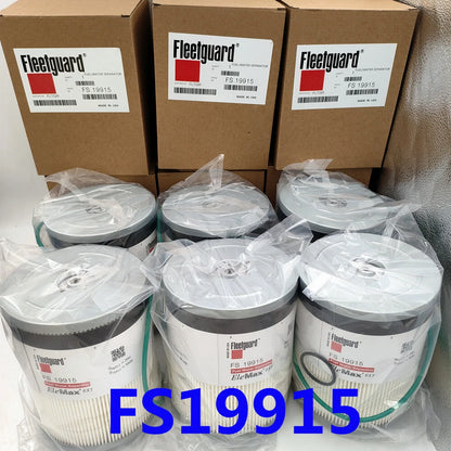 6PCS Fuel Filter with Water Separator for Fleetguard FS19915 (Fits Various)