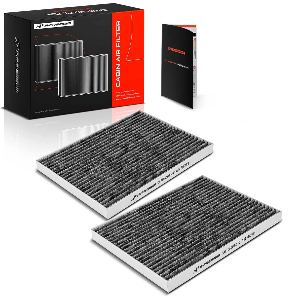 2X Activated Carbon Cabin Air Filter for Nissan Rogue, Sentra (2008–2013) CF3290, CAF1849P, CF1193, AFC1476, CAF2095