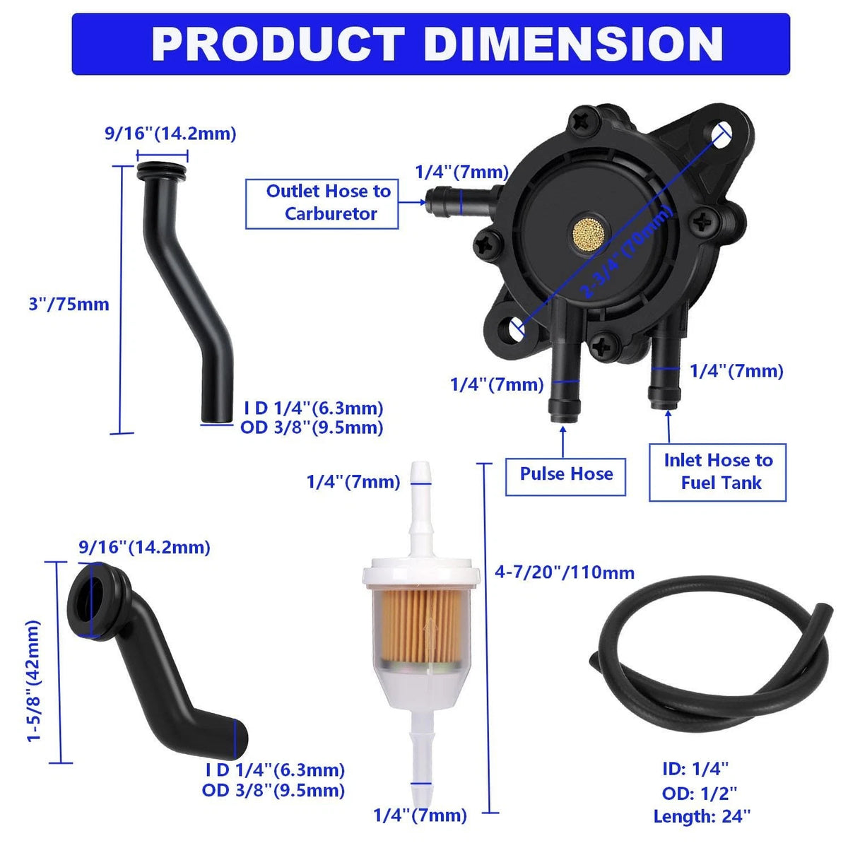 Fuel Pump with Filter for Compatible Vehicles (808492)