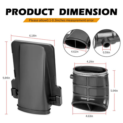 Air Box Cover Lid & Duct & Elbow Pipe for Yamaha Raptor 660R (2001–2005)
