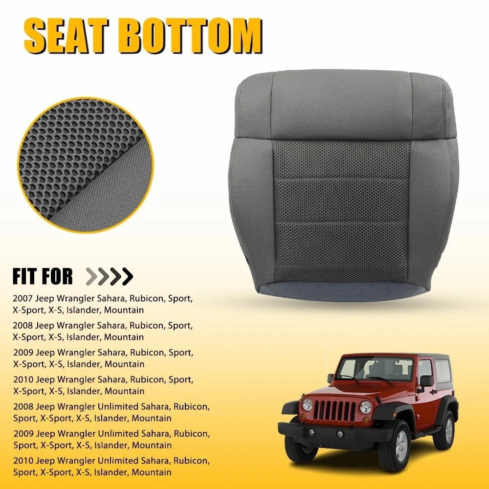 Driver Bottom Cloth Seat Cover for Jeep Wrangler (2007–2010)