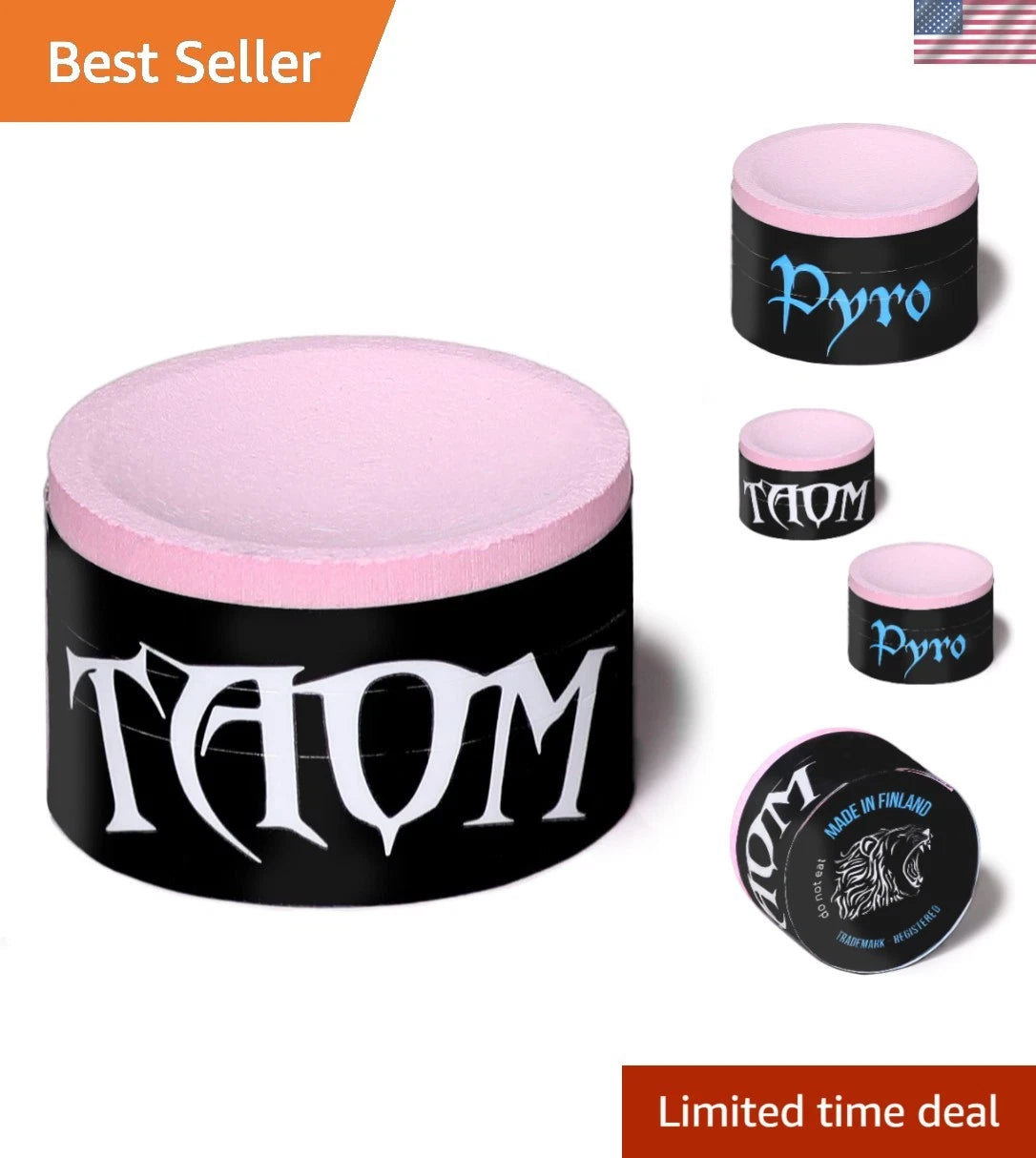 Handmade Pyro Pink Billiard Chalk for Cue Sports (All Models)