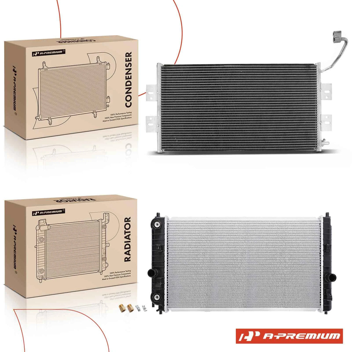 Cooling Kit for Chevy Classic Pontiac Grand Am (22666459, 52381214, 52487242)