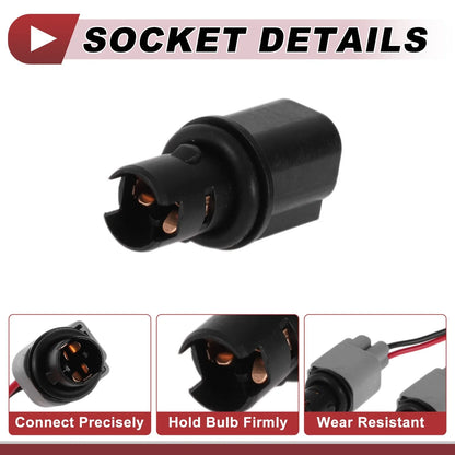 2 Sets Side Marker Light Socket Wiring for Ford Fiesta (2011–2013) No. 6R3Z13411BA