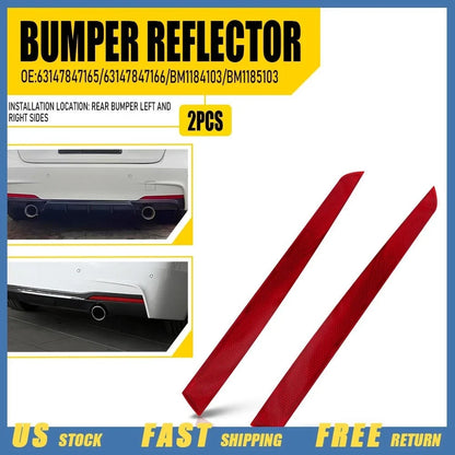 Set of 2 Rear Bumper Reflector Lamps for BMW 3-Series F30 F31 (2012–2017)