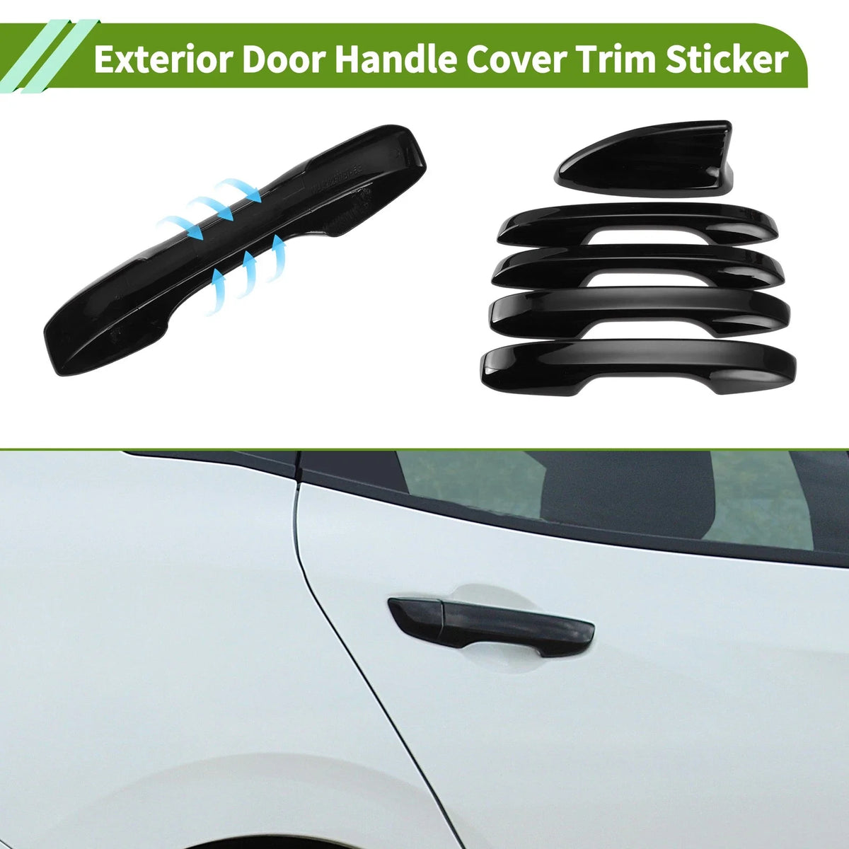 Door Handle Cover Set for Honda Civic (2022–2026) Glossy Black
