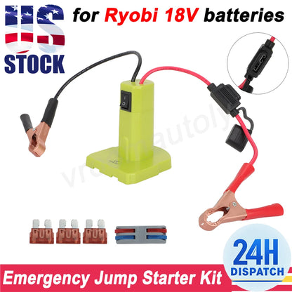 Jump Starter Clamps for Ryobi 18V
