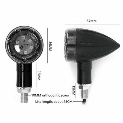 4X LED Bullet Brake Blinker Turn Signal Tail Light for Harley Bobber