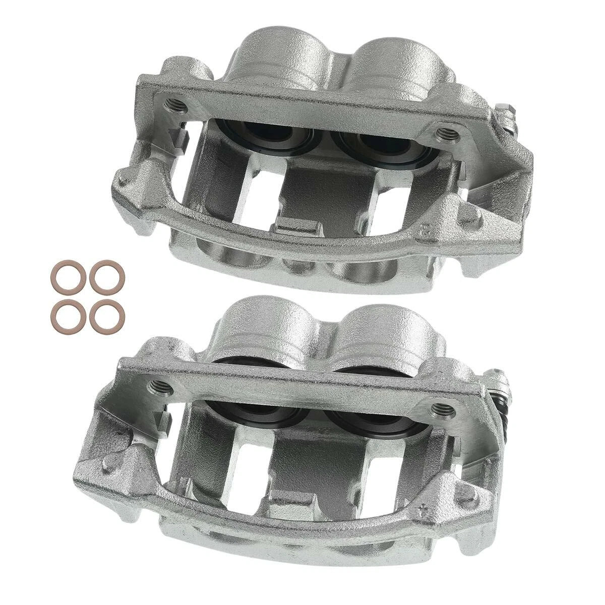 Set of 2 Front Brake Calipers w/Bracket for Ford F-150 (1996–2003)