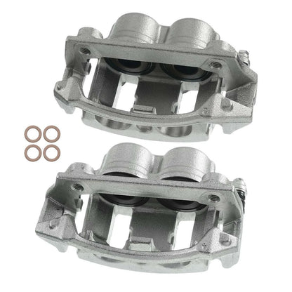 Set of 2 Front Brake Calipers w/Bracket for Ford F-150 (1996–2003)